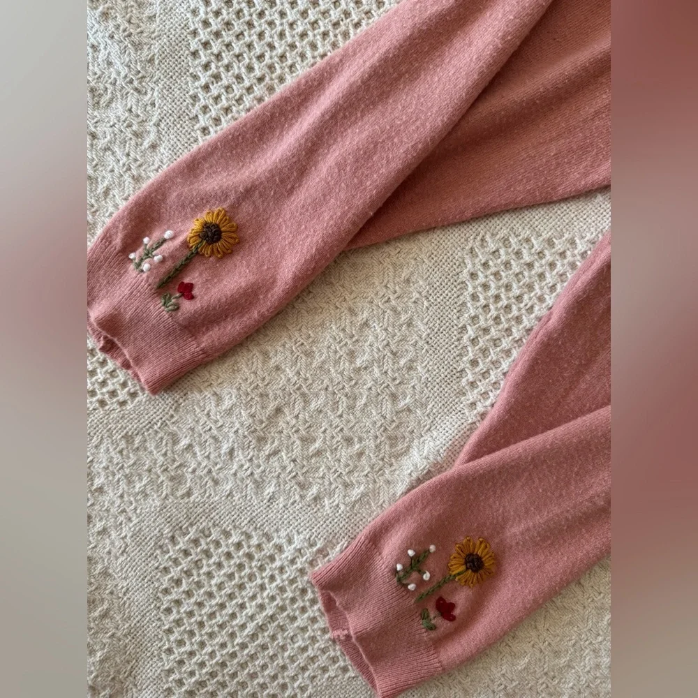 Hand Embroidered Floral Set 3T